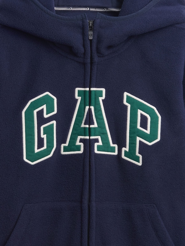Gap Blue VintageSoft Logo Zip Hoodie (4-13yrs) (4-13yrs) - Image 5 of 5