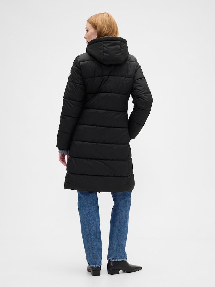 Gap Black ColdControl Relaxed Midi Puffer Coat - Image 2 of 4