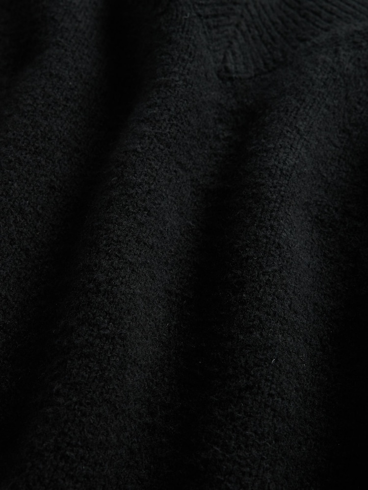 Gap Black Oversized Soft Touch V-Neck Sweatshirt - Image 2 of 2 Gap Black Oversized Soft Touch V-Neck Sweatshirt - Image 2 of 2