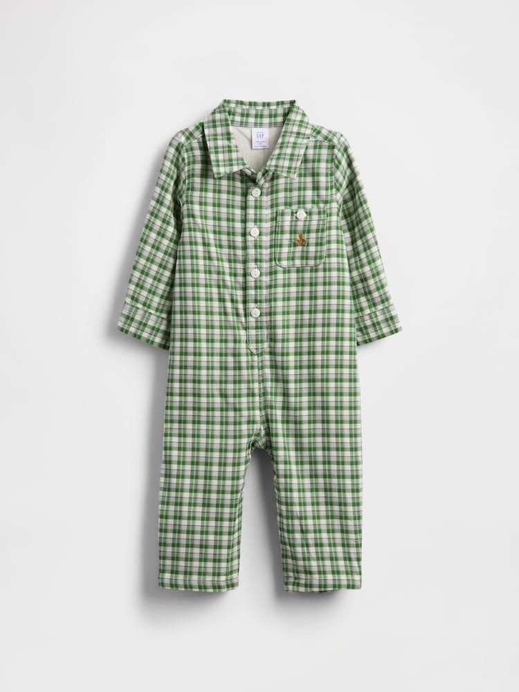 Gap Flannel Sleepsuit One-Piece (Newborn-24mths) (0-24mths) - Bild 1 von 3