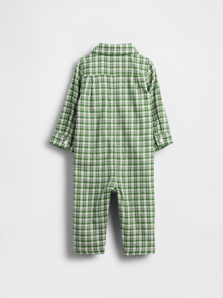 Gap Flannel Sleepsuit One-Piece (Newborn-24mths) (0-24mths) - Bild 2 von 3