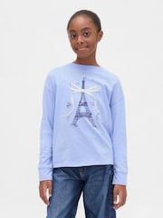 Gap Blue Disney Oversized Graphic T-Shirt (4-13yrs) (4-13yrs) - Image 1 of 4