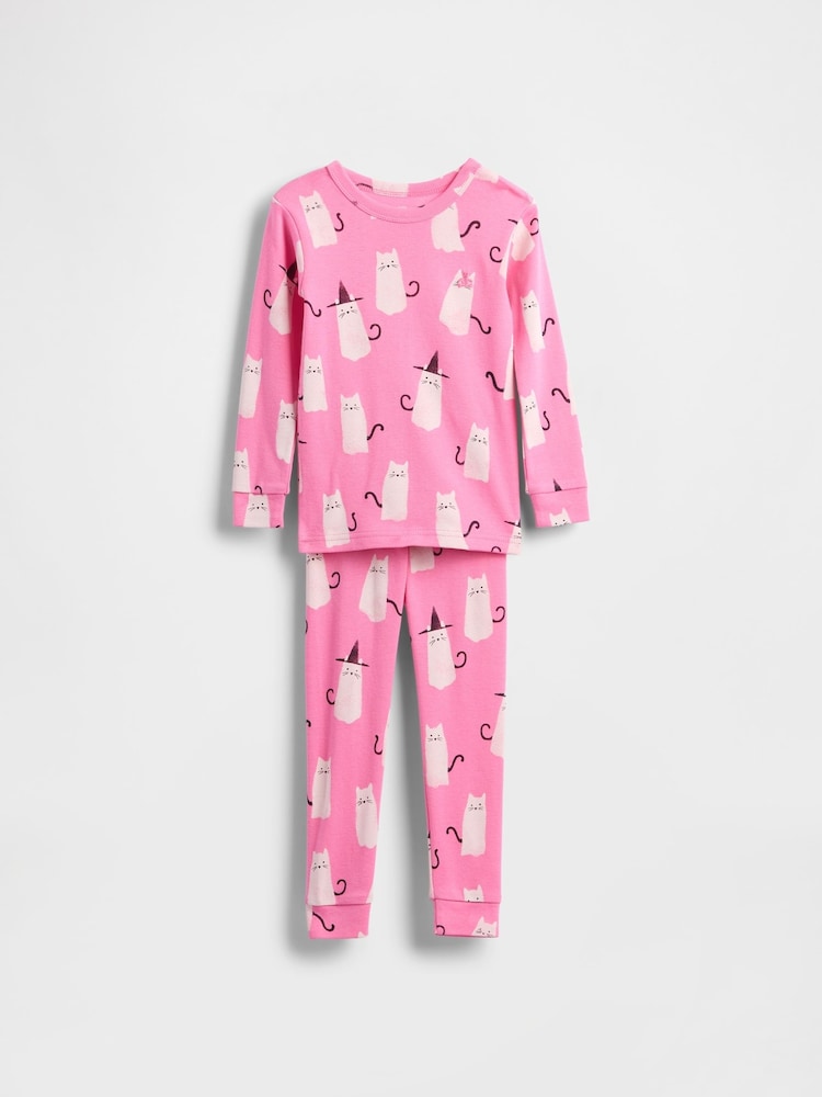 Gato rosa - Gap Brushed Cotton Halloween Pyjamas Set (6mths-5yrs) (6mths-5yrs) - Imagen 1 de 2