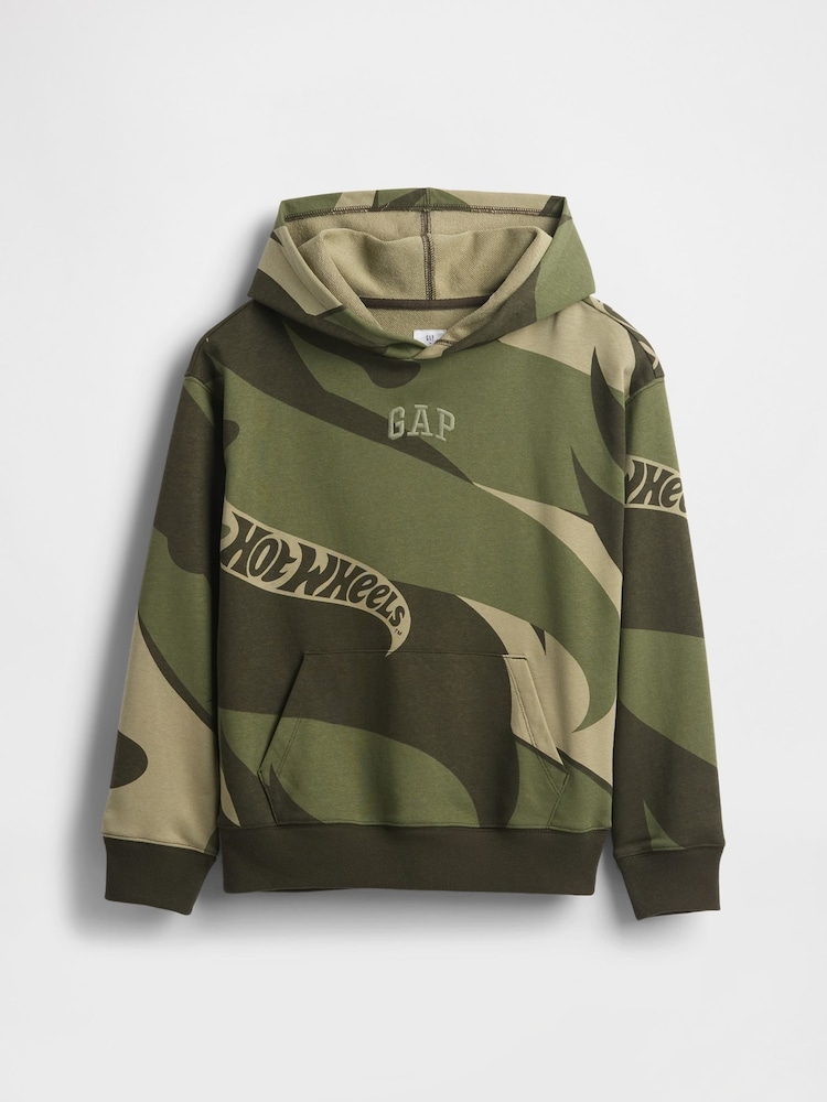 Gap Green Hot Wheels Relaxed Logo Hoodie (4-13yrs) (4-13yrs) - Image 1 of 3