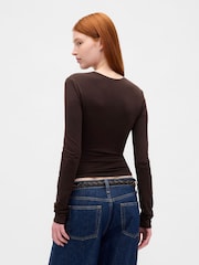 Gap Dark Brown Close Knit Jersey T-Shirt - Image 2 of 3