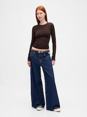 Gap Dark Brown Close Knit Jersey T-Shirt - Image 3 of 3