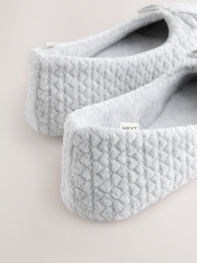 Grey Ballerina Heart Slippers - Image 6 of 6 Grey Ballerina Heart Slippers - Image 6 of 6