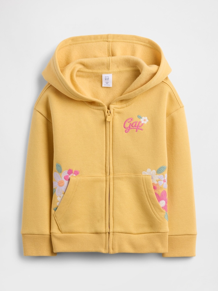 Gap Yellow Logo Zip Hoodie (6mths-5yrs) (6mths-5yrs) - Image 1 of 3
