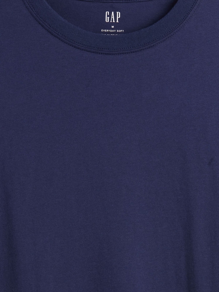 Gap Blue Long Sleeve Everyday T-Shirt - Image 5 of 5