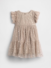 Gap Cream Tiered Tulle Dress (6Mths - 5Yrs) (6mths-5yrs) - Image 2 of 3