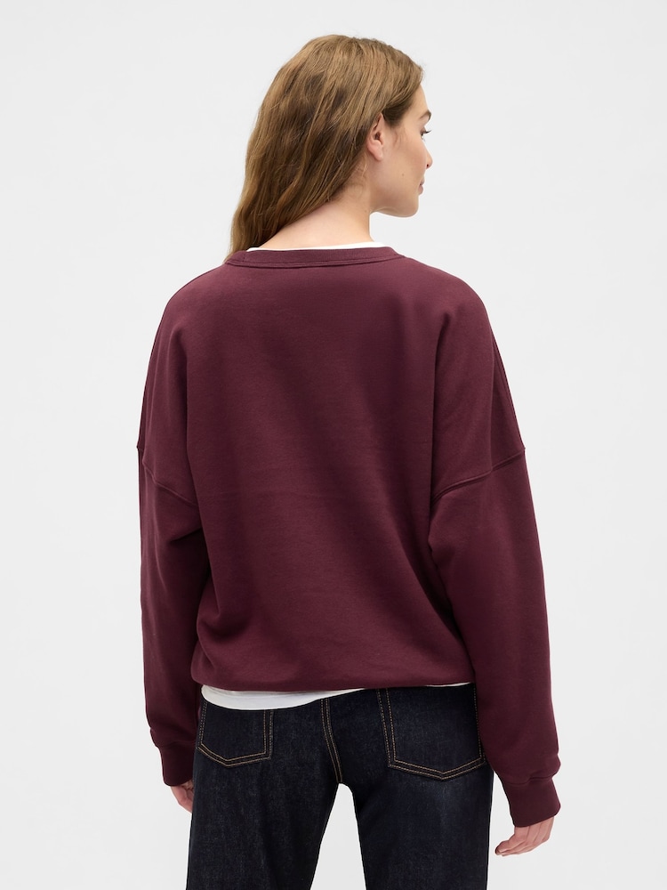 Gap Red Oversized Graphic Sweatshirt - Image 2 of 4