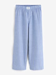 Gap Blue Stripe Flannel Pyjama Trousers (6-13yrs) (6-13yrs) - Image 5 of 9