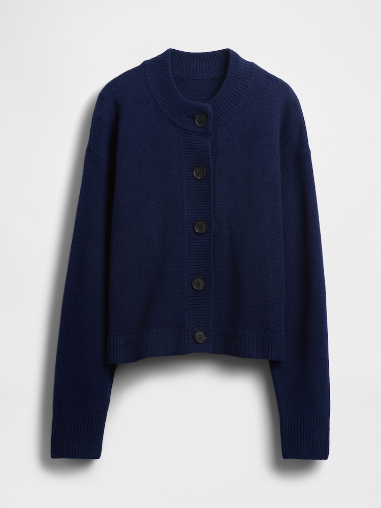 Gap Navy Blue CashSoft Oversized Chunky Cardigan - Image 1 of 2