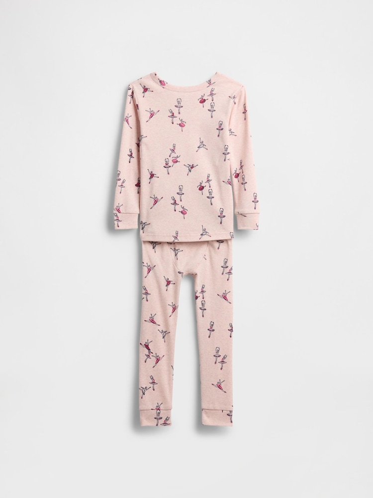 Gap Pink Brushed Cotton Pyjamas Set (6mths-5yrs) (6mths-5yrs) - Image 2 of 2