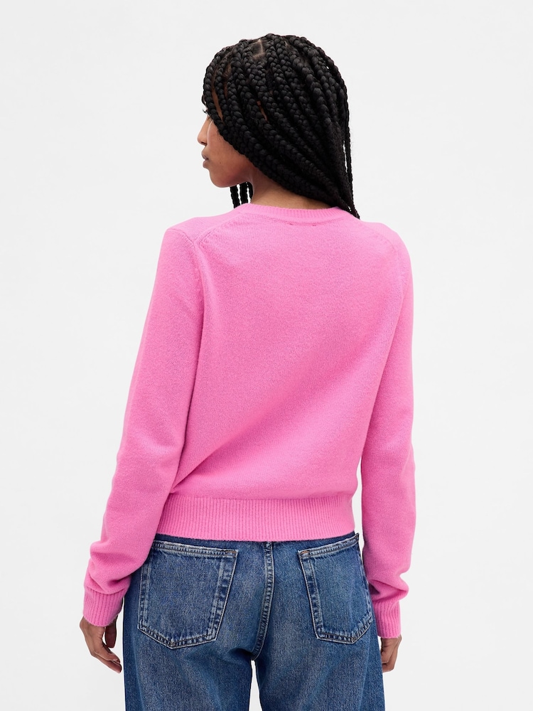 Gap Pink Soft Touch Crew Neck Jumper - Image 2 of 4 Gap Pink Soft Touch Crew Neck Jumper - Image 2 of 4