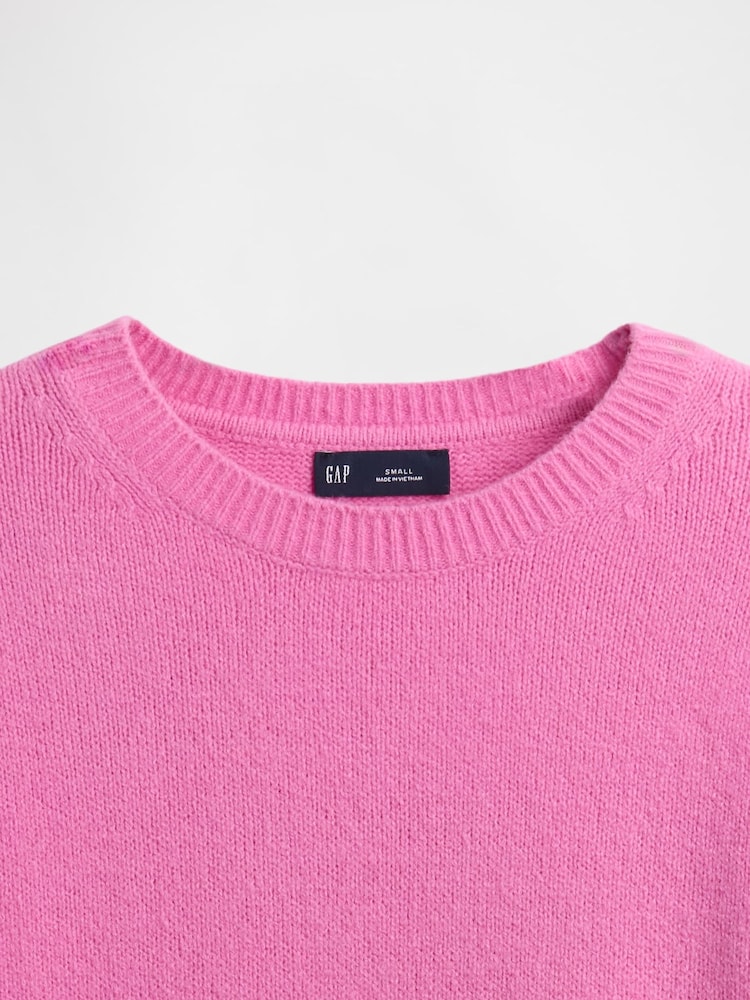 Gap Pink Soft Touch Crew Neck Jumper - Image 4 of 4 Gap Pink Soft Touch Crew Neck Jumper - Image 4 of 4