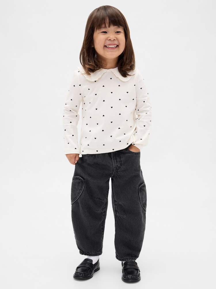 Gap Black Heart Pocket Horseshoe Jeans (6mths-5yrs) (6mths-5yrs) - Image 1 of 3