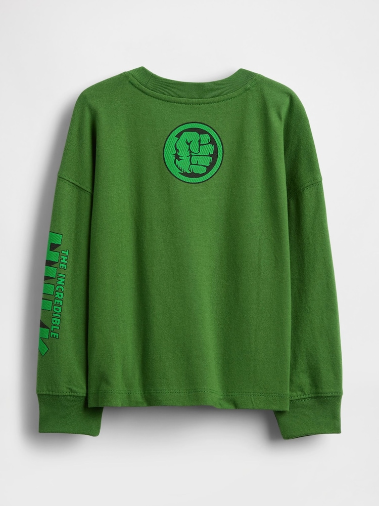 Gap Green Marvel Graphic T-Shirt (6mths-5yrs) (6mths-5yrs) - Image 2 of 2