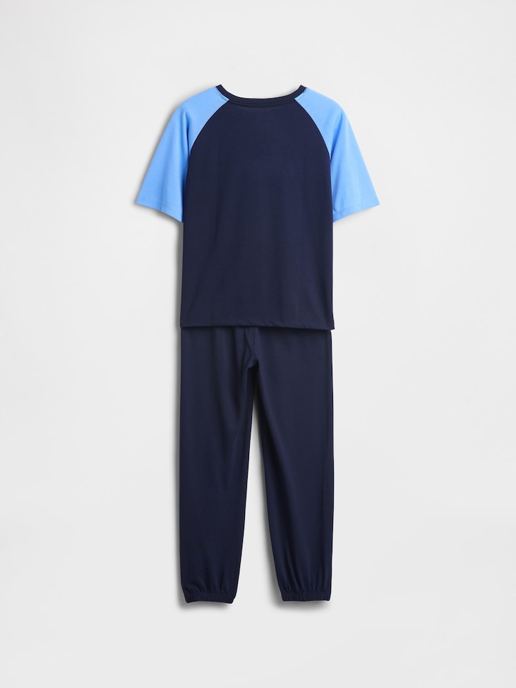 Gap Navy Blue Marvel Pyjama Joggers Set (6-13yrs) (6-13yrs) - Image 2 of 3