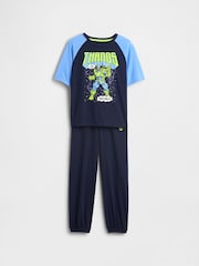 Gap Navy Blue Marvel Pyjama Joggers Set (6-13yrs) (6-13yrs) - Image 3 of 3