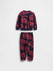 Gap Navy Blue Vintage Soft Firetruck Sweatshirt & Joggers Set (6mths-5yrs) (6mths-5yrs) - Image 3 of 3