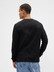 Gap Black Long Sleeve Everyday T-Shirt - Image 2 of 5