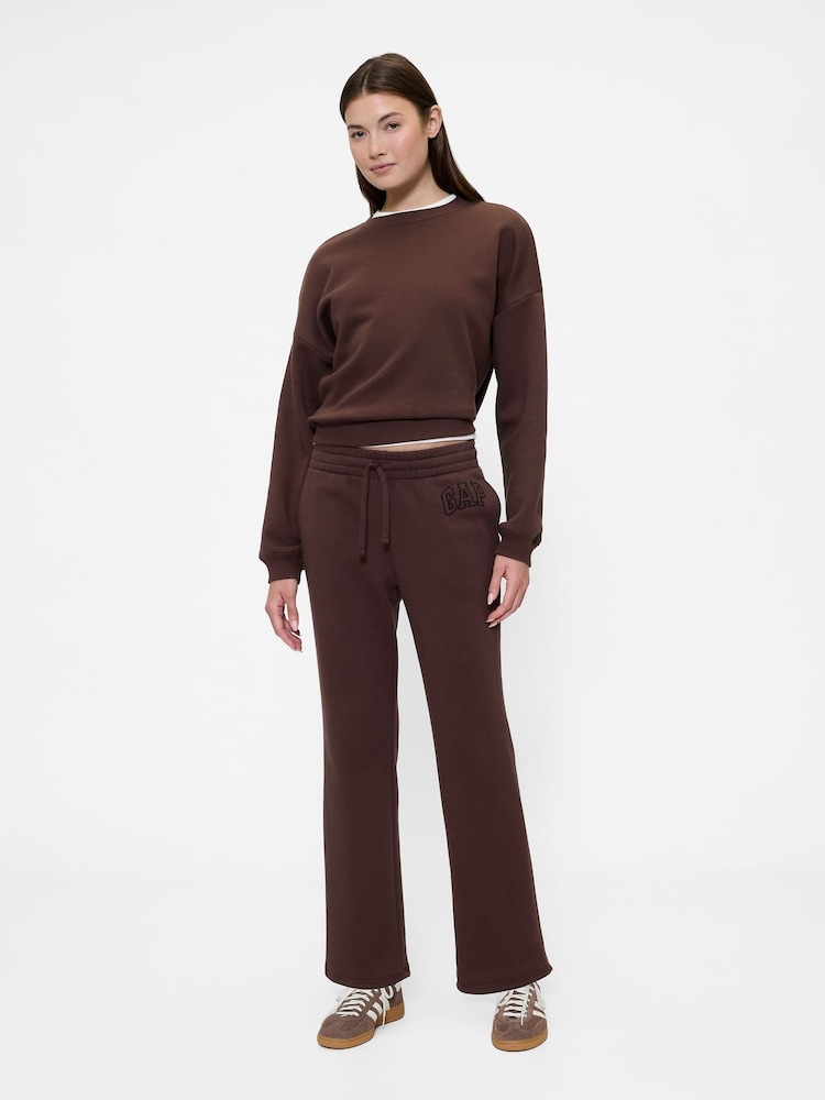 Gap Brown Logo Straight Joggers - Image 1 of 5