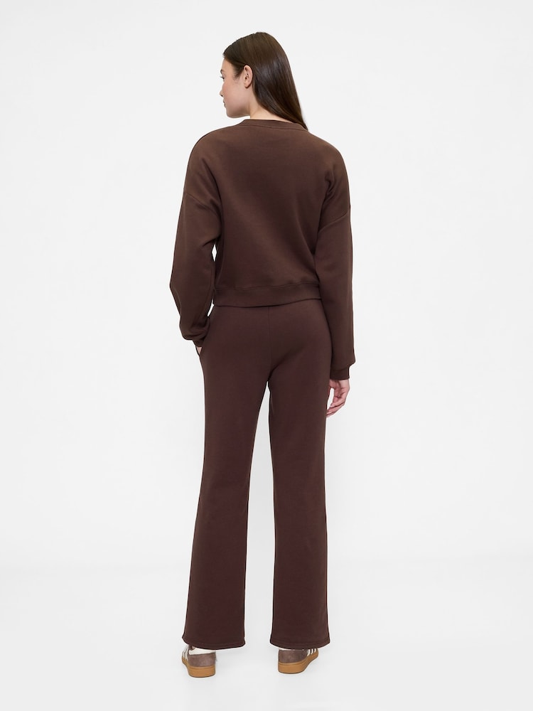 Gap Brown Logo Straight Joggers - Image 2 of 5