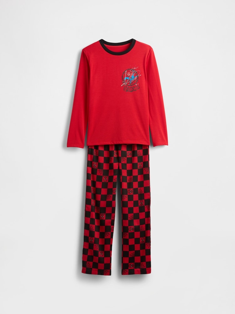 Gap Red Marvel Spider-Man Pyjamas Set (6-13yrs) (6-13yrs) - Image 1 of 3