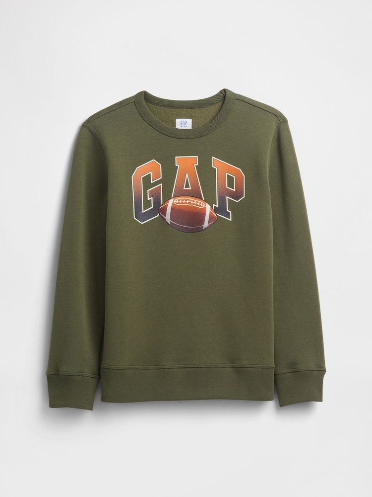 Gap Khaki Green Logo Sweatshirt (4-13yrs) (4-13yrs) - Image 1 of 3