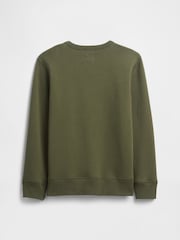 Gap Khaki Green Logo Sweatshirt (4-13yrs) (4-13yrs) - Image 2 of 3