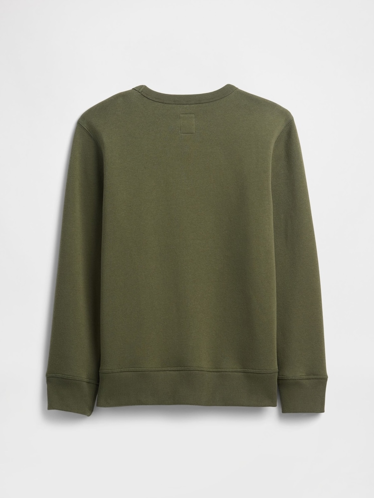 Gap Khaki Green Logo Sweatshirt (4-13yrs) (4-13yrs) - Image 2 of 3