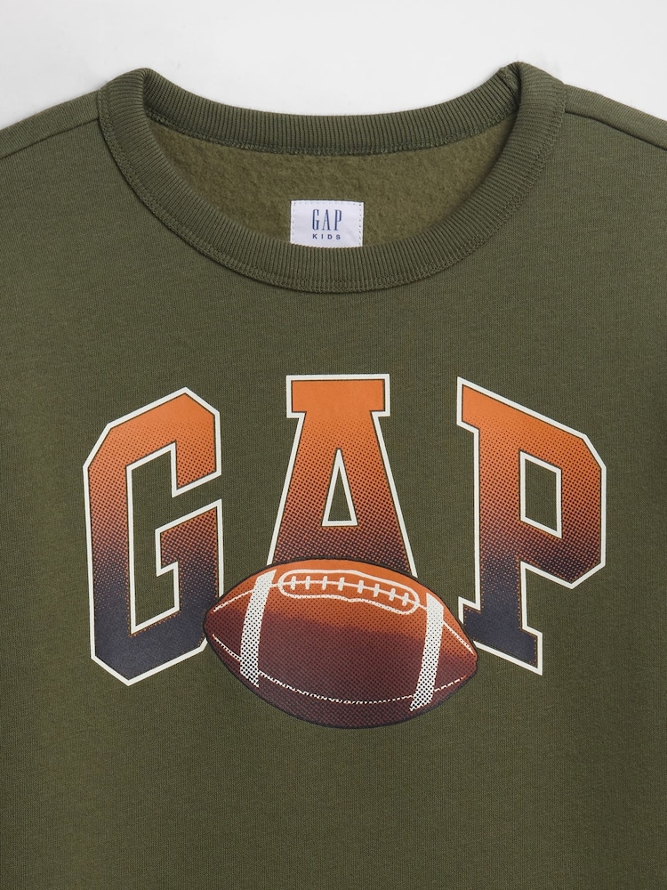 Gap Khaki Green Logo Sweatshirt (4-13yrs) (4-13yrs) - Image 3 of 3