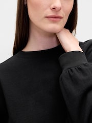 Gap Black Cotton VintageSoft Heavyweight Crop T-Shirt - Image 4 of 4