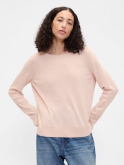 Gap Blush Pink Bella Boat Neck Jumper - Image 1 of 5