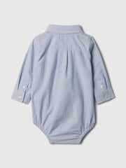 Gap Blue Baby Oxford Bodysuit (Newborn-24mths) (0-24mths) - Image 2 of 2