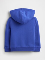 Gap Blue Logo Sherpa Zip Hoodie (6mths-5yrs) (6mths-5yrs) - Image 2 of 6