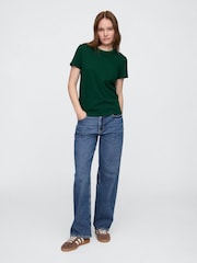 Gap Green Favourite Crew Neck Short Sleeve T-Shirt - Image 3 of 5