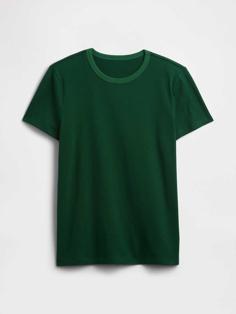 Gap Green Favourite Crew Neck Short Sleeve T-Shirt - Image 5 of 5