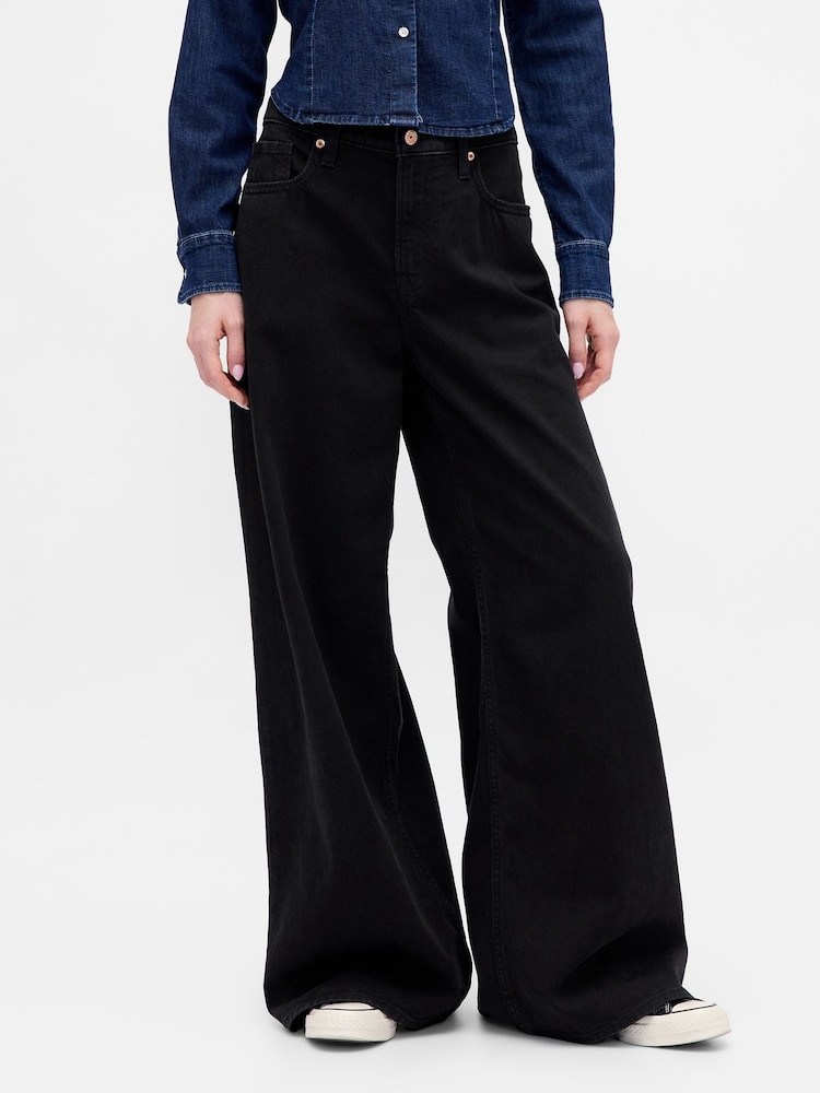 Gap Blue Low Slung UltraSoft Extra Baggy Jeans - Image 1 of 4
