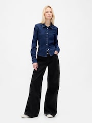 Gap Blue Low Slung UltraSoft Extra Baggy Jeans - Image 3 of 4