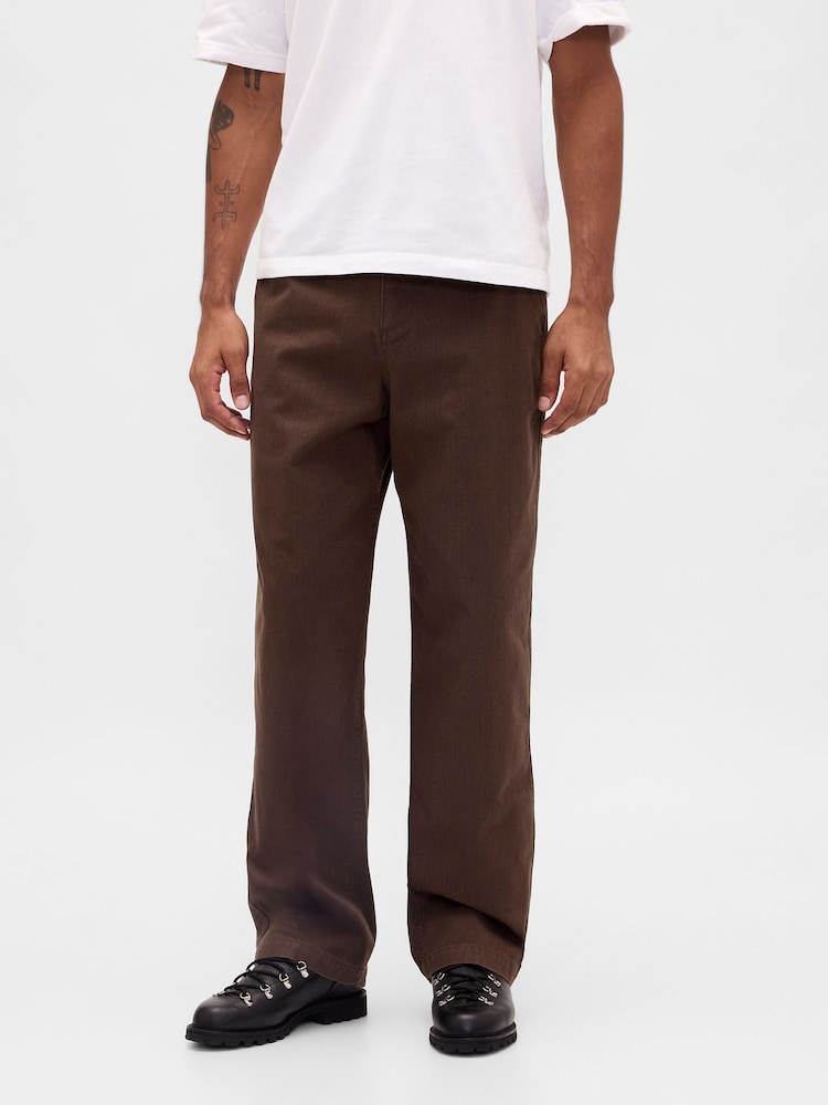 Gap Brown Modern Baggy Chinos - Image 1 of 5 Gap Brown Modern Baggy Chinos - Image 1 of 5