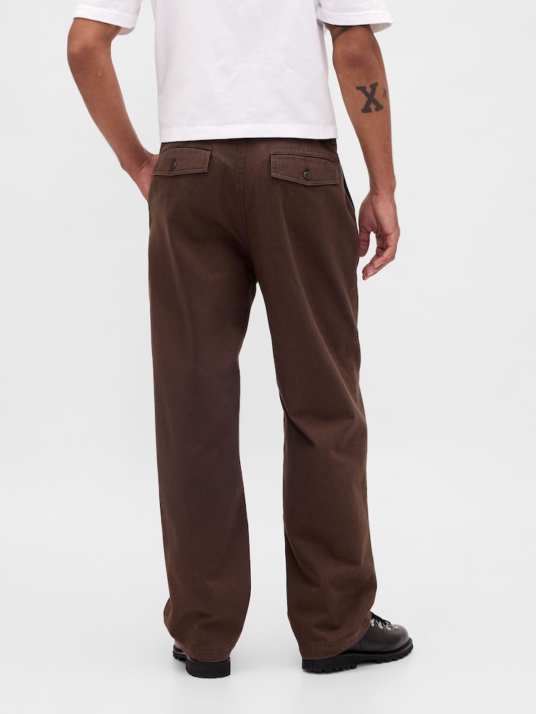 Gap Brown Modern Baggy Chinos - Image 2 of 5