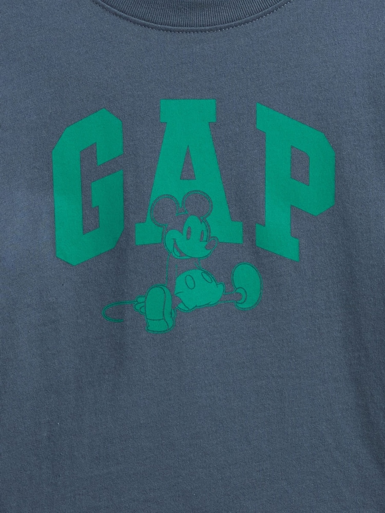 Gap Blue Disney Logo Crew Neck T-Shirt (6mths-5yrs) (6mths-5yrs) - Image 3 of 3