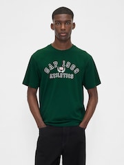 Gap Green Everyday Soft Relaxed Graphic T-Shirt - Image 1 of 4
