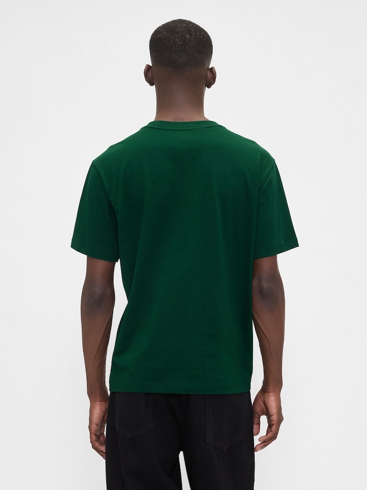 Gap Green Everyday Soft Relaxed Graphic T-Shirt - Image 2 of 4