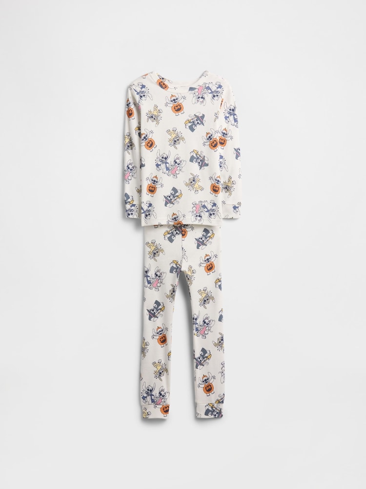 Gap White Pumpkin Disney Lilo & Stitch Pyjama Set (6mths-5yrs) (6mths-5yrs) - Image 2 of 3