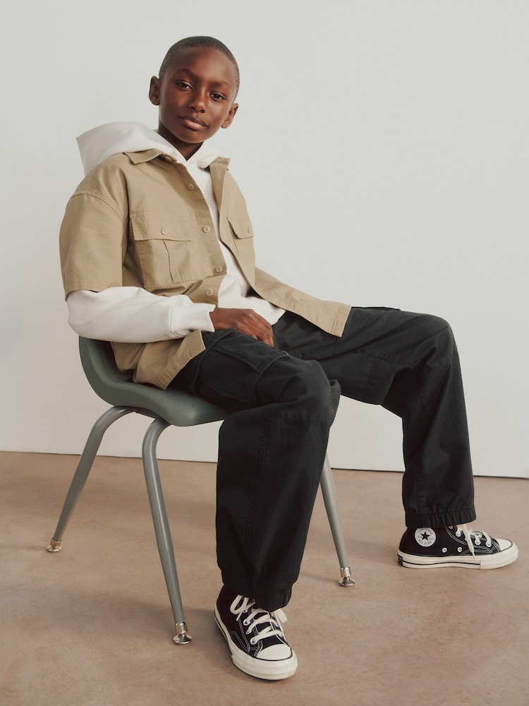 Gap Black Easy Cargo Trousers (4-13yrs) (4-13yrs) - Image 1 of 3