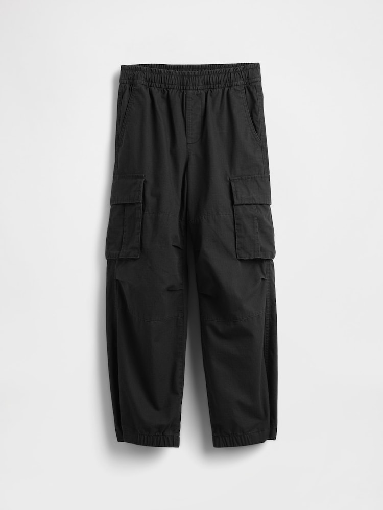Gap Black Easy Cargo Trousers (4-13yrs) (4-13yrs) - Image 2 of 3 Gap Black Easy Cargo Trousers (4-13yrs) (4-13yrs) - Image 2 of 3