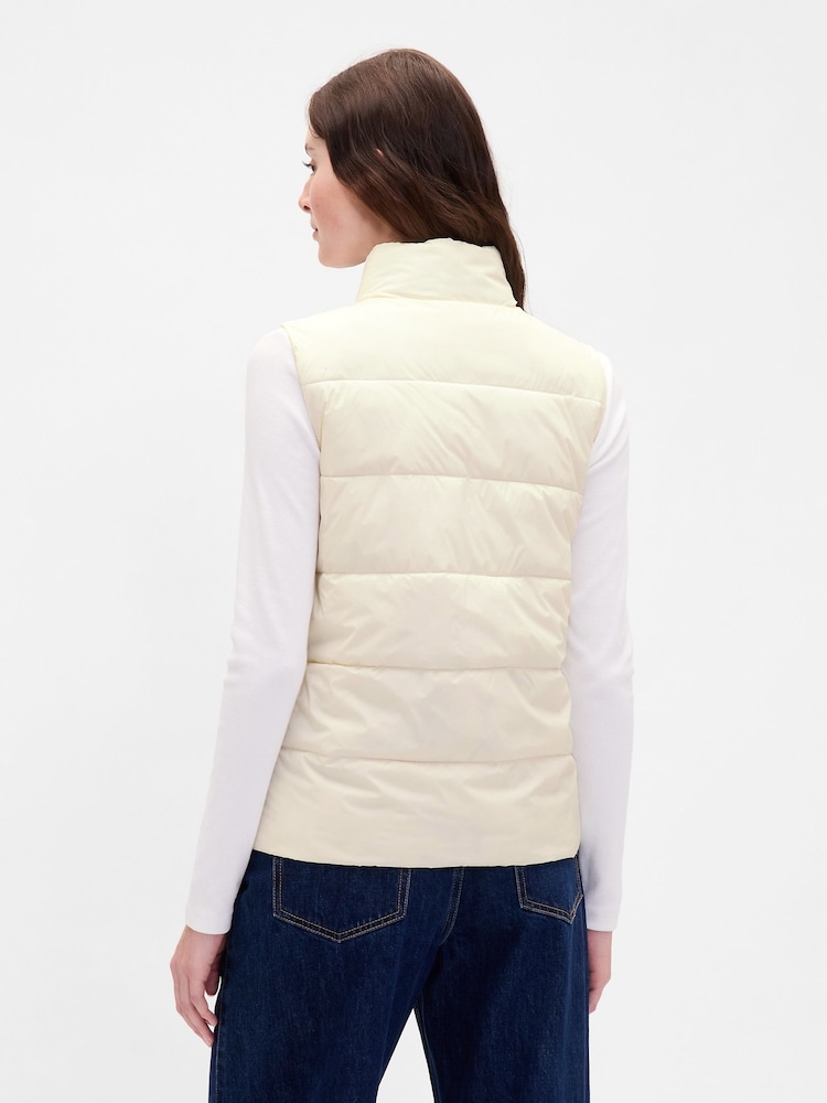 Gap White Cold Control Puffer Vest - Image 2 of 4